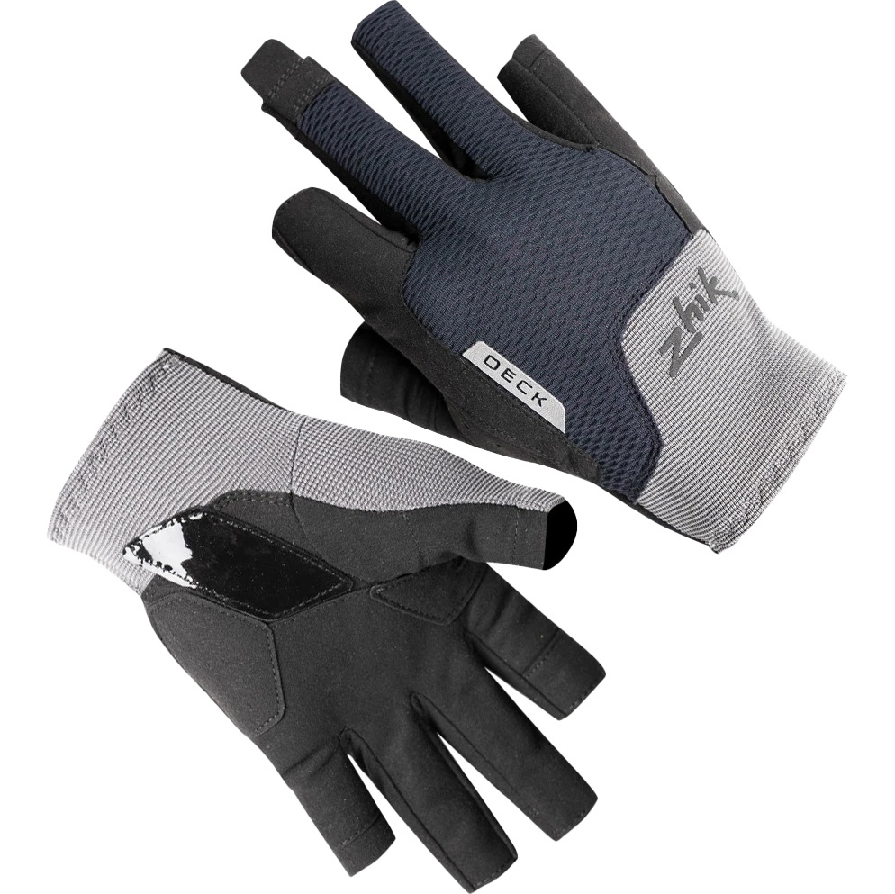 2026 Zhik Half Finger Deck Gloves GLV-11 - Grey